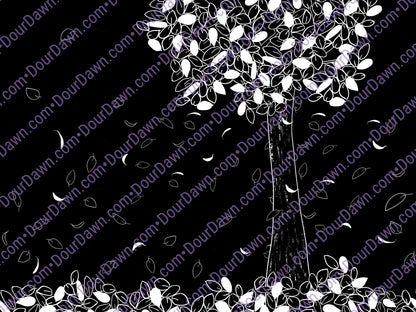 Flat design view of The Tree