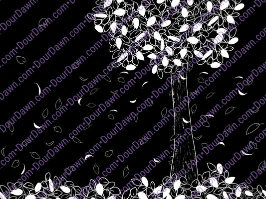 Flat design view of The Tree
